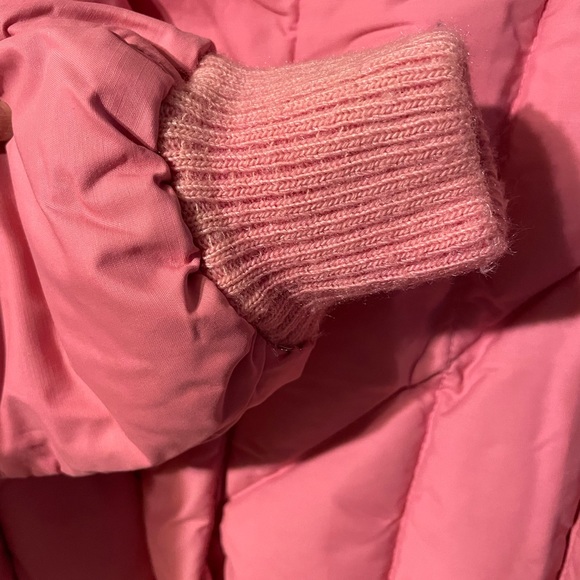 Vintage OBERMEYER Snowbird Barbie Pink Ski Jacket Down Feather Insulated Size 8 - Picture 7 of 7